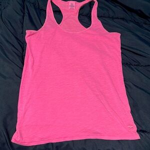 hot pink racerback tank top